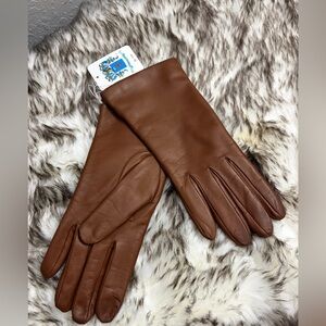 Leather Cashmere Gloves